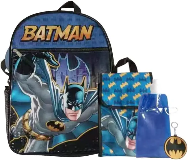 Batman Backpack 5pc Set