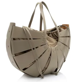 Bottega Veneta Calfskin The Shell Large Tote (SHF-23531)