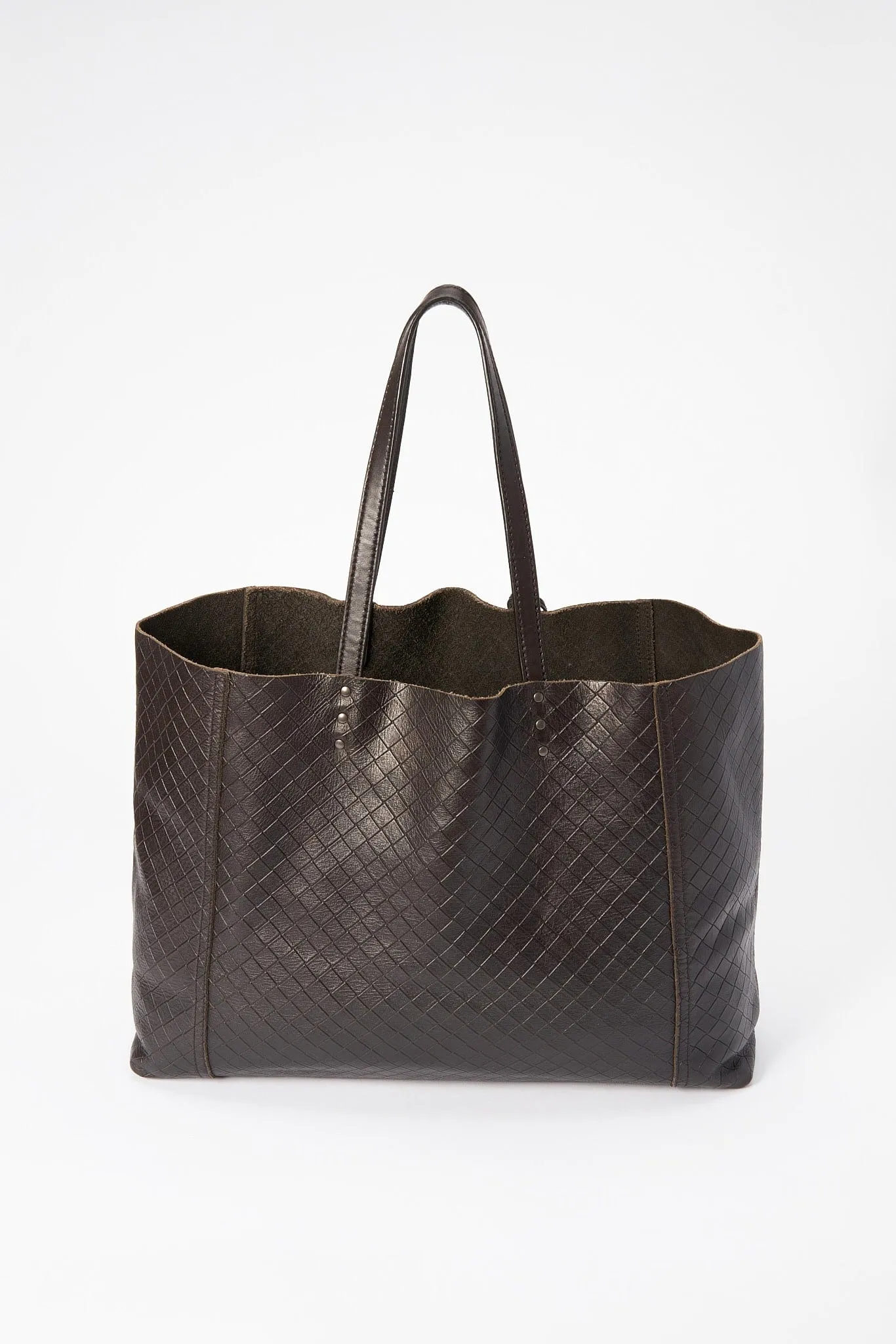 Bottega Veneta Leather Tote Bag with Butterfly Charm