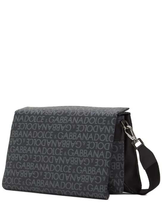 Dolce&amp;Gabbana   Logo jacquard messenger bag 