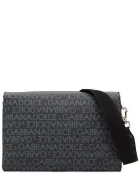 Dolce&amp;Gabbana   Logo jacquard messenger bag 