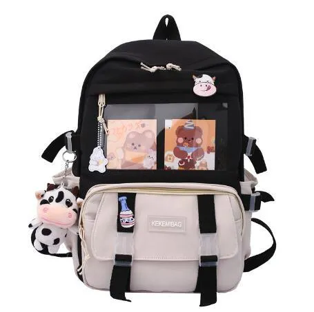 Fresh Sweet Backpack  Summer Early High School Student Schoolbag Campus Outdoor Travel Cute Backpack