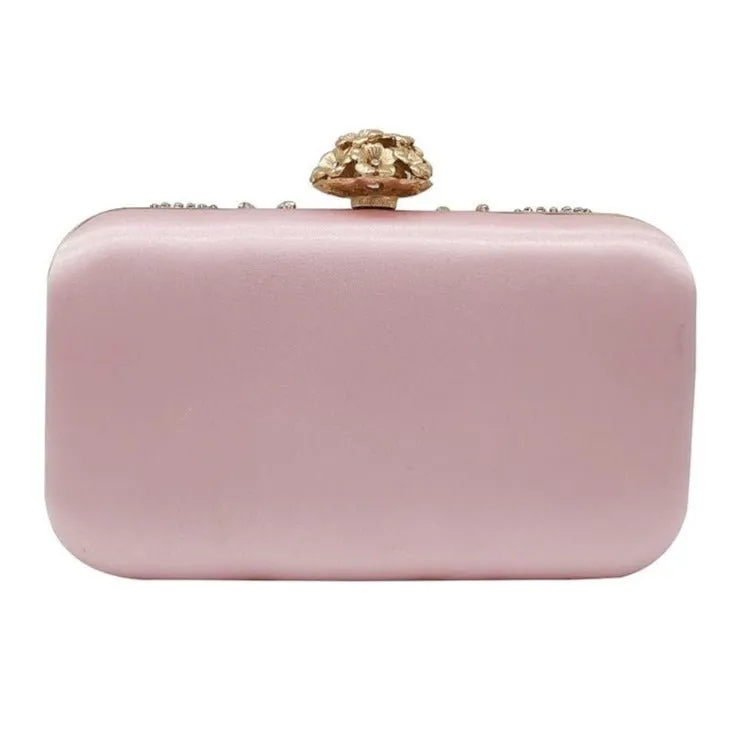 Luxy Moon Vintage Pink Beaded Clutch Evening Bags