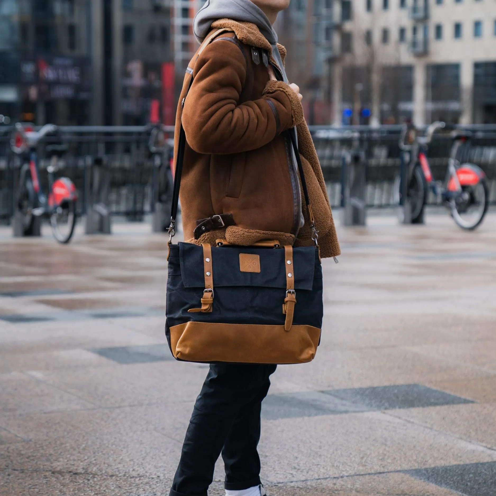 Mersey - Waxed Canvas Messenger Bag