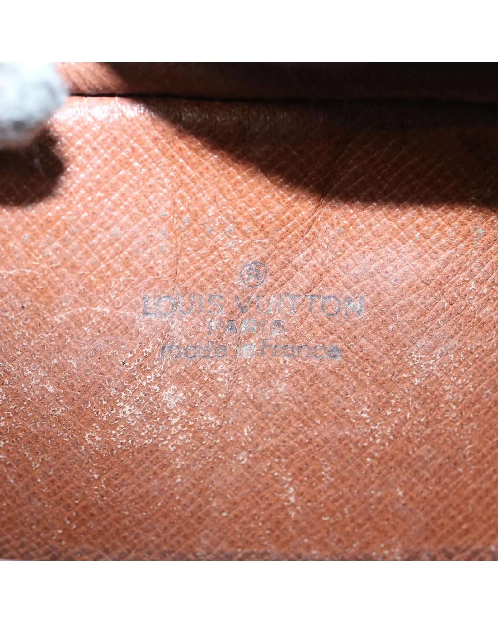 Monogram Canvas Clutch Bag with Authentic LV Stamp