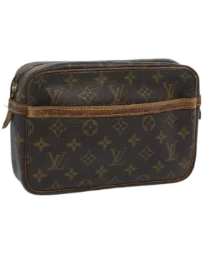 Monogram Canvas Clutch Bag with Authentic LV Stamp