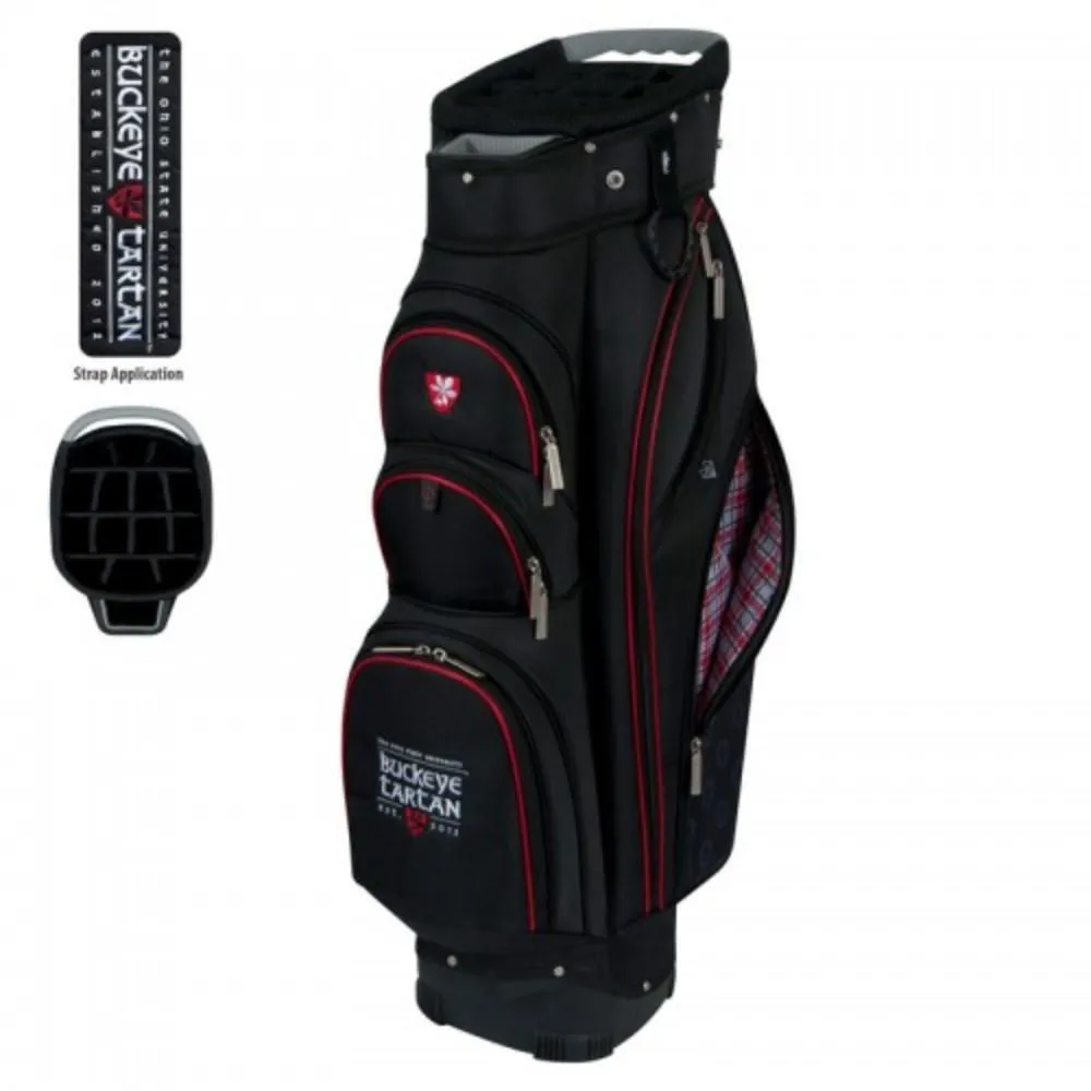 Ohio State Buckeyes Tartan WinCraft "The Bucket II" 14-Way Cooler Cart Golf Bag