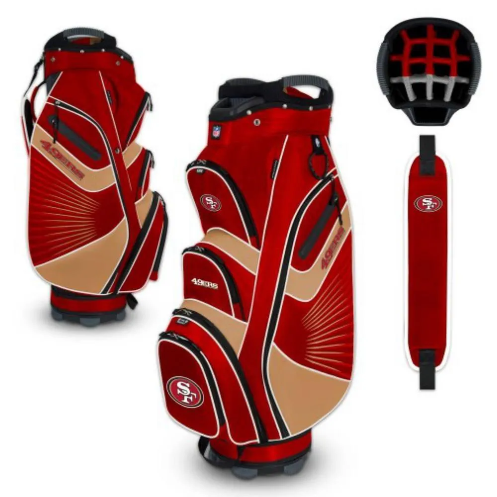 San Francisco 49ers WinCraft "The Bucket II" 14-Way Cooler Cart Golf Bag