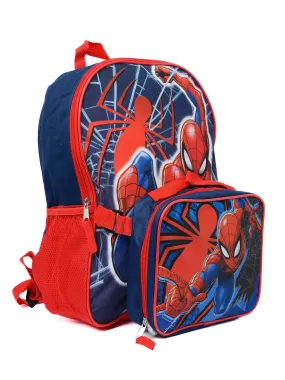 Spiderman Backpack Large 16 inch with Lunch Bag