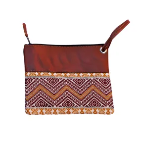 Tejida Leather Clutch